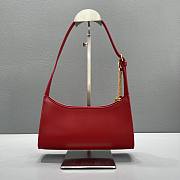 Celine Triomphe In Smooth Calfskin Red 24cm - 3