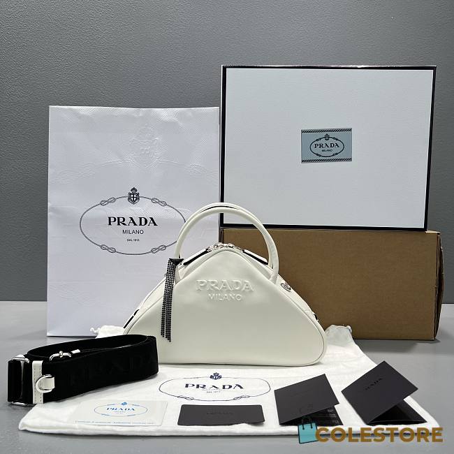 Prada Triangle Bag White Size 26cm - 1