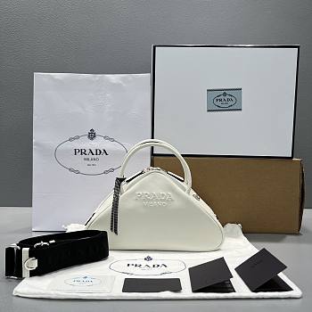 Prada Triangle Bag White Size 26cm