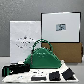 Prada Triangle Bag Green Size 26cm