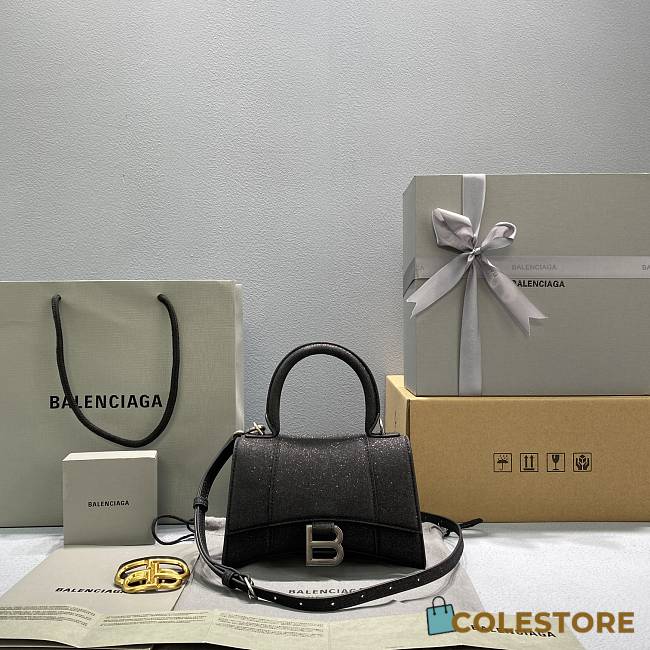 Colestore Balenciaga Hourglass Bag Black Size 19cm - 1