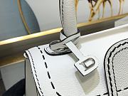 Delvaux Le Brillant White Handbag Size 20cm - 5