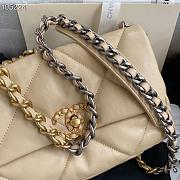 Chanel Flap Bag Quilted Lambskin Beige 26cm - 6
