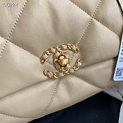 Chanel Flap Bag Quilted Lambskin Beige 26cm - 5
