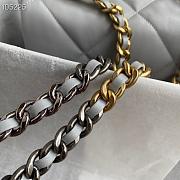 Chanel Flap Bag Quilted Lambskin Grey 26cm - 3