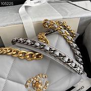 Chanel Flap Bag Quilted Lambskin Grey 26cm - 5