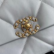 Chanel Flap Bag Quilted Lambskin Grey 26cm - 6