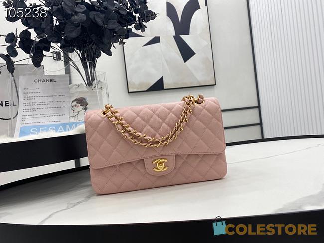 Chanel Classic Flap Bag Pink Size 25cm - 1