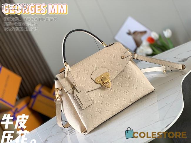 LV GEORGES MM Cream White Size 34cm - 1