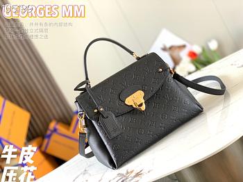 LV GEORGES MM Cream Black Size 34cm