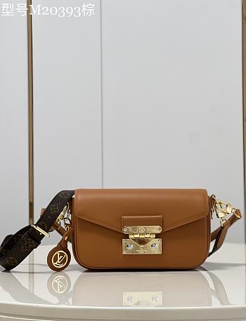 LV Swing Handbag Brown Size 24cm