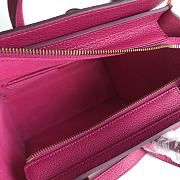 Celine Micro Luggage Handbag In Smooth Calfskin Purple 26cm - 4