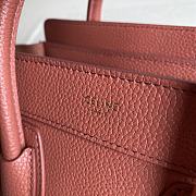 Celine Micro Luggage Handbag In Smooth Calfskin Pink 20cm - 2