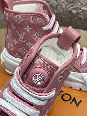 LV Squad Sneaker Boot Pink - 4