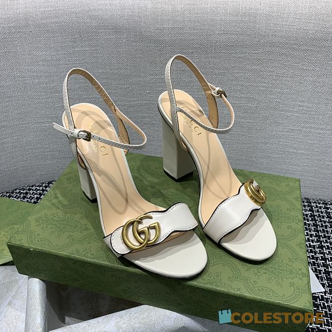 Gucci White heel Sandals - 1