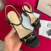 Gucci Black Heels Sandal With Horsebit - 2
