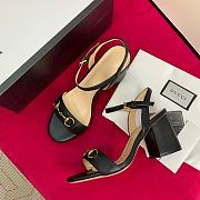 Gucci Black Heels Sandal With Horsebit - 6