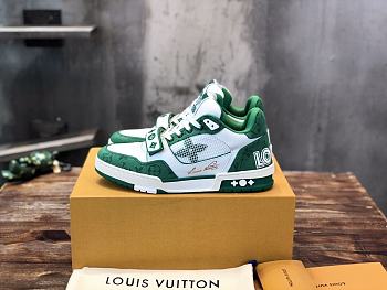 LV Trainer Sneaker Green Calf Leather 