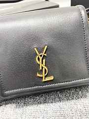 YSL Chain Bag Vintage Leather Black 18cm - 6