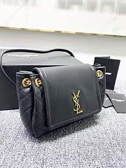 YSL Chain Bag Vintage Leather Black 18cm - 5