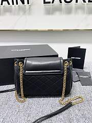 YSL Chain Bag Vintage Leather Black 18cm - 3
