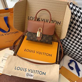 LV Mini Shoulder Bag Brown 20cm
