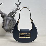 Fendi Cookie Black Leather Mini Bag 22cm - 1
