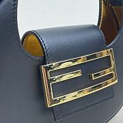 Fendi Cookie Black Leather Mini Bag 22cm - 2