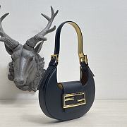 Fendi Cookie Black Leather Mini Bag 22cm - 3
