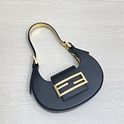 Fendi Cookie Black Leather Mini Bag 22cm - 4