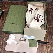 GG White Rhyton Sneakers - 4