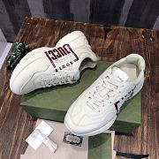 GG White Rhyton Sneakers - 5