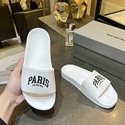 Balenciaga White Slippers - 3