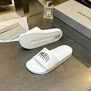 Balenciaga White Slippers - 5
