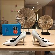 Balenciaga White Heels - 5