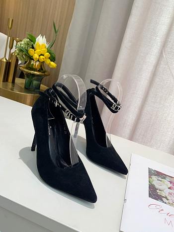 LV Black High Heels