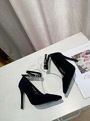LV Black High Heels - 6