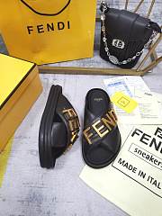 Fendi Black leather Slippers - 6