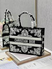 Dior Christian Black Book Tote 36cm - 5