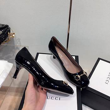 GG Black Heels Pump