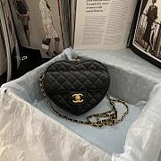 Chanel 22S Heart Bag In Black AS2061  - 1