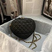 Chanel 22S Heart Bag In Black AS2061  - 3