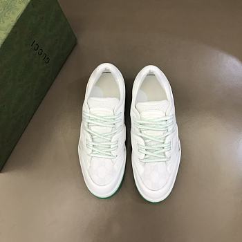 GG Green and White Sneakers