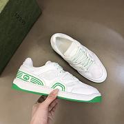 GG Green and White Sneakers - 2