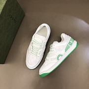 GG Green and White Sneakers - 3