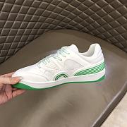 GG Green and White Sneakers - 4