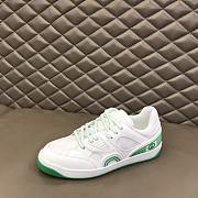 GG Green and White Sneakers - 5