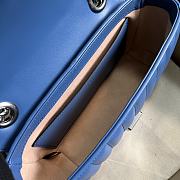 GG Marmont Shoulder Bag Blue 23cm - 5