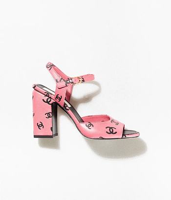 Chanel Lambskin Heels Sandal