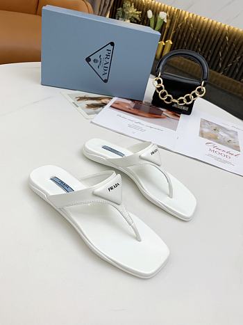 Prada White Slippers